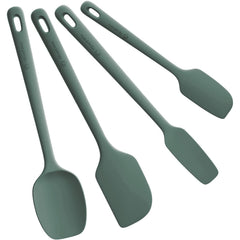 ChefAide 5 Pieces Silicone Spatula Set, Food Grade Rubber Spatula, Upgrade Strong Handle with Ergonomic Grip, Heat Resistant Up to 600°F for Nonstick Cookware, Cooking