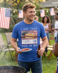I Got that Dog in Me T-Shirt - Funny Embarrassing Stupid Hot Dog White Elephant Tee Shirt for Men