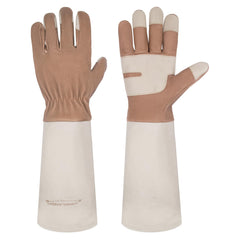 HANDLANDY Rose Pruning Gloves for Men & Women, Long Thorn Proof Gardening Gloves, Breathable Pigskin Leather Gauntlet, Best Garden Gifts & Tools for Gardener