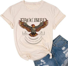 Women Vintage Rock Band Shirts Country Music Shirts Graphic Tees Concert Outfit Short Sleeve Tops