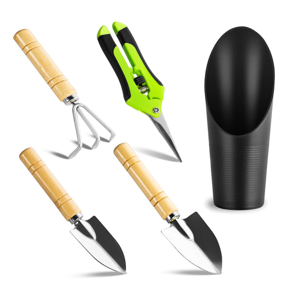 Josteve Plant Repotting Mat, 5Pcs Succulent Tools Mini Garden Small Gardening Tools Indoor, Pruning Shear Gardening Scissor, Hand kit for Bonsai, Cactus, Fairy, Houseplant Transplanting, Seedling