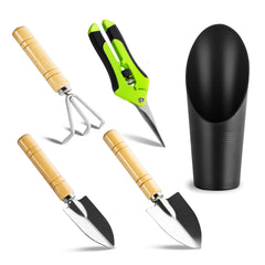 Josteve Plant Repotting Mat, 5Pcs Succulent Tools Mini Garden Small Gardening Tools Indoor, Pruning Shear Gardening Scissor, Hand kit for Bonsai, Cactus, Fairy, Houseplant Transplanting, Seedling