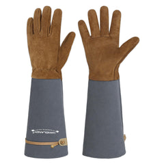HANDLANDY Rose Pruning Gloves for Men & Women, Long Thorn Proof Gardening Gloves, Breathable Pigskin Leather Gauntlet, Best Garden Gifts & Tools for Gardener