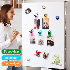Jetmore 12 Pack Chip Clips Bag Clips, Magnetic Bag Clip for Food Storage Heavy Duty, Plastic Food Clip for Chips, Snack, Kitchen, Refrigerator, Garden, Sewing, Fabric, Clothes Pins