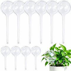 MOONSOUND Self Watering Globes for Plants - 10pcs Automatic Watering Bulbs for Indoor & Outdoor Potted Plants, Vacation Plant Care, Water Conservation Device