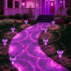Benany Solar Lights Outdoor, 8 Pack Mushroom Lights Outside Waterproof, Solar Powered LED Lighting for Garden, Yard, Landscape, Path, Pathway, Lawn, Walkway, Driveway, Backyard Decor (Warm White)