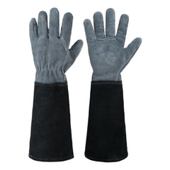 HANDLANDY Rose Pruning Gloves for Men & Women, Long Thorn Proof Gardening Gloves, Breathable Pigskin Leather Gauntlet, Best Garden Gifts & Tools for Gardener