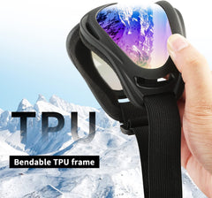 COOLOO Ski Goggles, 2 Pack Snow Goggles Snowboard Goggles for Men Women Kids - UV Protection Foam Anti-Scratch Dustproof