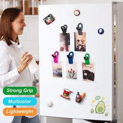 Jetmore 12 Pack Chip Clips Bag Clips, Magnetic Bag Clip for Food Storage Heavy Duty, Plastic Food Clip for Chips, Snack, Kitchen, Refrigerator, Garden, Sewing, Fabric, Clothes Pins