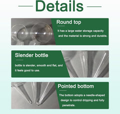 8 Pcs Clear Plant Watering Globes,Plastic Self-Watering Bulbs,Automatic Watering Globes,Garden Water Device for Plant Indoor Outdoor