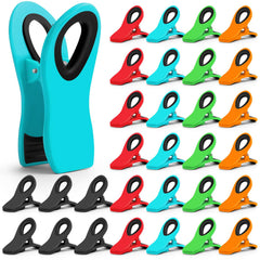 Jetmore 12 Pack Chip Clips Bag Clips, Magnetic Bag Clip for Food Storage Heavy Duty, Plastic Food Clip for Chips, Snack, Kitchen, Refrigerator, Garden, Sewing, Fabric, Clothes Pins