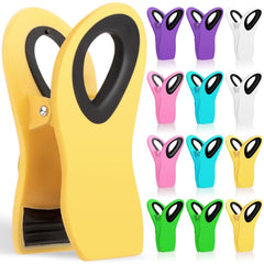 Jetmore 12 Pack Chip Clips Bag Clips, Magnetic Bag Clip for Food Storage Heavy Duty, Plastic Food Clip for Chips, Snack, Kitchen, Refrigerator, Garden, Sewing, Fabric, Clothes Pins
