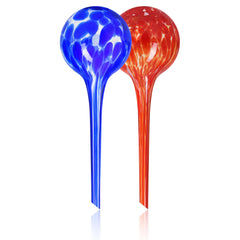 Plant Watering Globes Set of 6 - Small Glass Self Watering Bulbs Up to 5 Days of Irrigation - for Indoor & Outdoor Plants - Multicolor, Automatic, Glass Watering Bulbs for Daily Use, Watering Devices