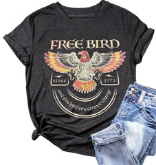 Women Vintage Rock Band Shirts Country Music Shirts Graphic Tees Concert Outfit Short Sleeve Tops