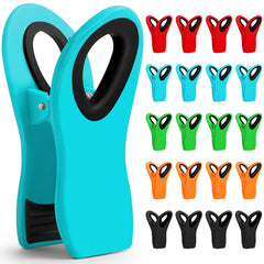 Jetmore 12 Pack Chip Clips Bag Clips, Magnetic Bag Clip for Food Storage Heavy Duty, Plastic Food Clip for Chips, Snack, Kitchen, Refrigerator, Garden, Sewing, Fabric, Clothes Pins