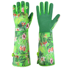 HANDLANDY Rose Pruning Gloves for Men & Women, Long Thorn Proof Gardening Gloves, Breathable Pigskin Leather Gauntlet, Best Garden Gifts & Tools for Gardener