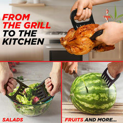 Alpha Grillers Meat Shredder Claws - Grilling Accessories Birthday Gifts for Men Dad Him Husband - BBQ Accessories Bear Claws Grill Puller for Cooking Shredding Barbecue Smoker Pulled Pork Chicken