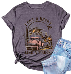 Women Vintage Rock Band Shirts Country Music Shirts Graphic Tees Concert Outfit Short Sleeve Tops
