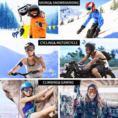 COOLOO Ski Goggles, 2 Pack Snow Goggles Snowboard Goggles for Men Women Kids - UV Protection Foam Anti-Scratch Dustproof