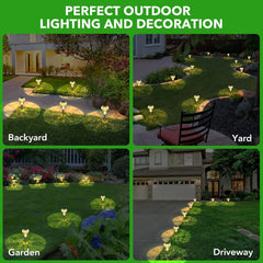 Benany Solar Lights Outdoor, 8 Pack Mushroom Lights Outside Waterproof, Solar Powered LED Lighting for Garden, Yard, Landscape, Path, Pathway, Lawn, Walkway, Driveway, Backyard Decor (Warm White)