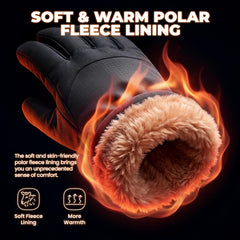 rivmount Winter Waterproof Ski Snow Warm Gloves for Women Men, Windproof Cold Weather Thermal with Touchscreen Fingers, for Running Driving Cycling Hiking Biking Outdoor Sports Daily Work
