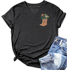 Women Vintage Rock Band Shirts Country Music Shirts Graphic Tees Concert Outfit Short Sleeve Tops