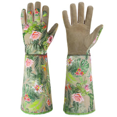 HANDLANDY Rose Pruning Gloves for Men & Women, Long Thorn Proof Gardening Gloves, Breathable Pigskin Leather Gauntlet, Best Garden Gifts & Tools for Gardener
