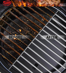 TNTOR Grill Brush with Scraper, 18" Adjustable Handle BBQ Grill Brush for Outdoor Grill, Extra Strong Grill Cleaner Accessories for Grill/Smoker/Gas/Charcoal Grill Cleaning-Grill Gifts for Men/Dad