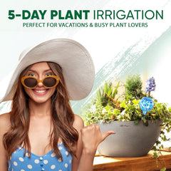 Plant Watering Globes Set of 6 - Small Glass Self Watering Bulbs Up to 5 Days of Irrigation - for Indoor & Outdoor Plants - Multicolor, Automatic, Glass Watering Bulbs for Daily Use, Watering Devices